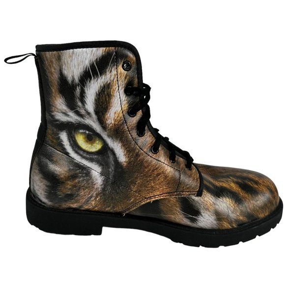 Men’s Soft Leather Chunky Boots “Eye of the Tiger” Size 12 US - 46 EU - Picture 5 of 10